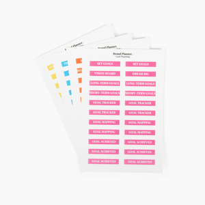 Goal Setting Sticker Pack